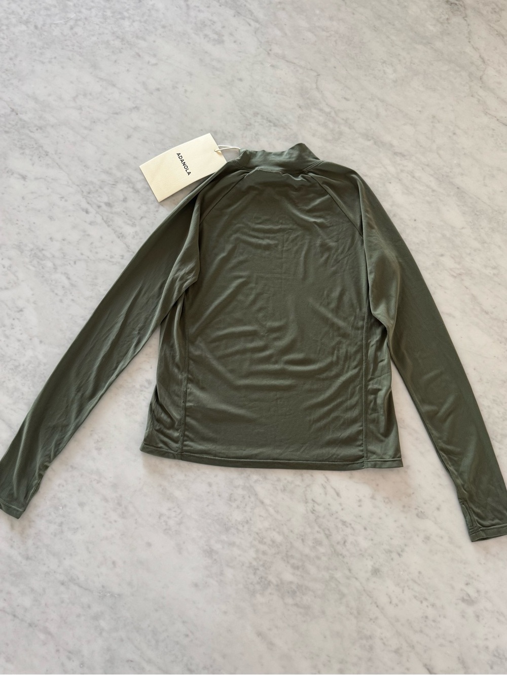 adanola khaki green long sleeve base layer top - Picture 7 of 9
